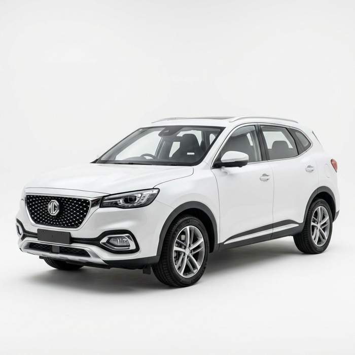 MG HS 2021 — White compact SUV available for rent in Lahore